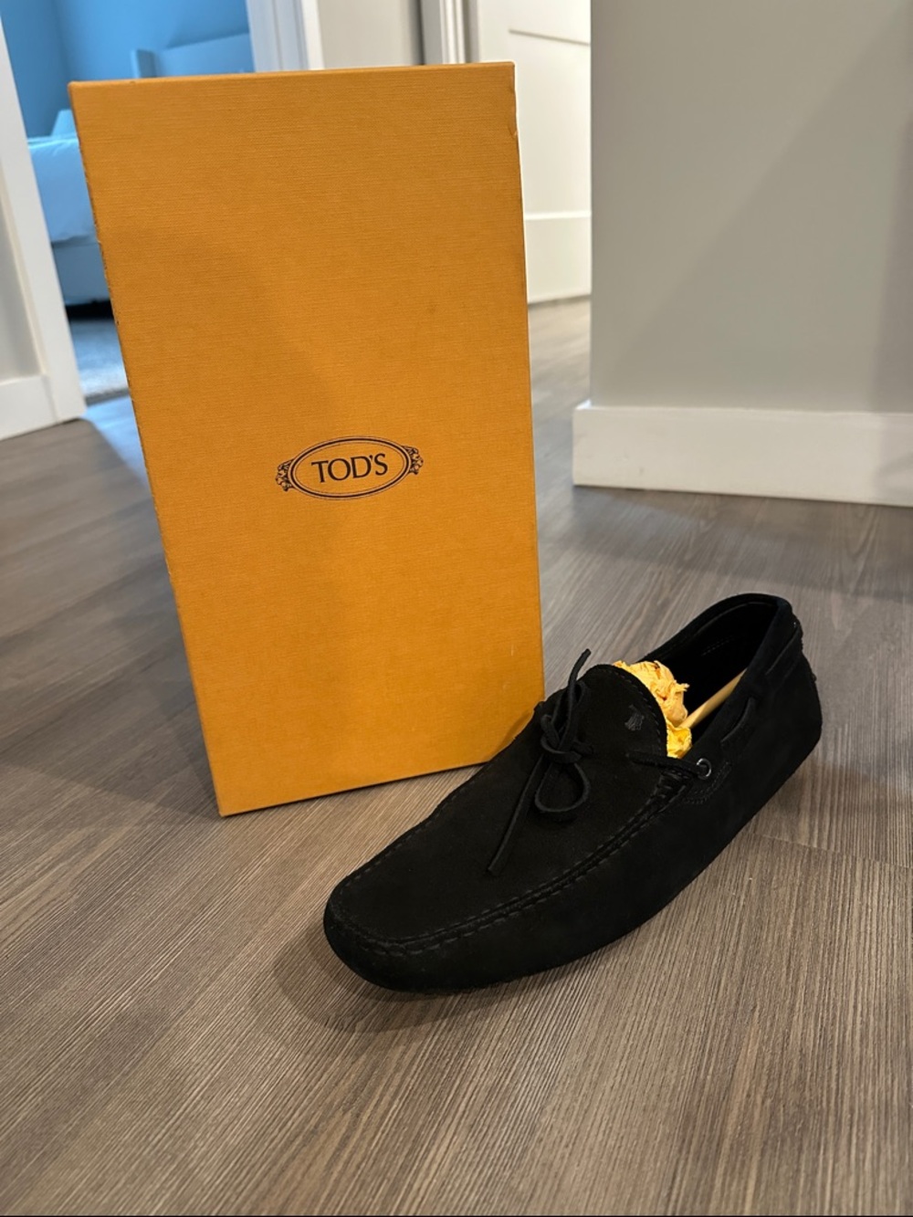 Tod’s Black Suede Loafer